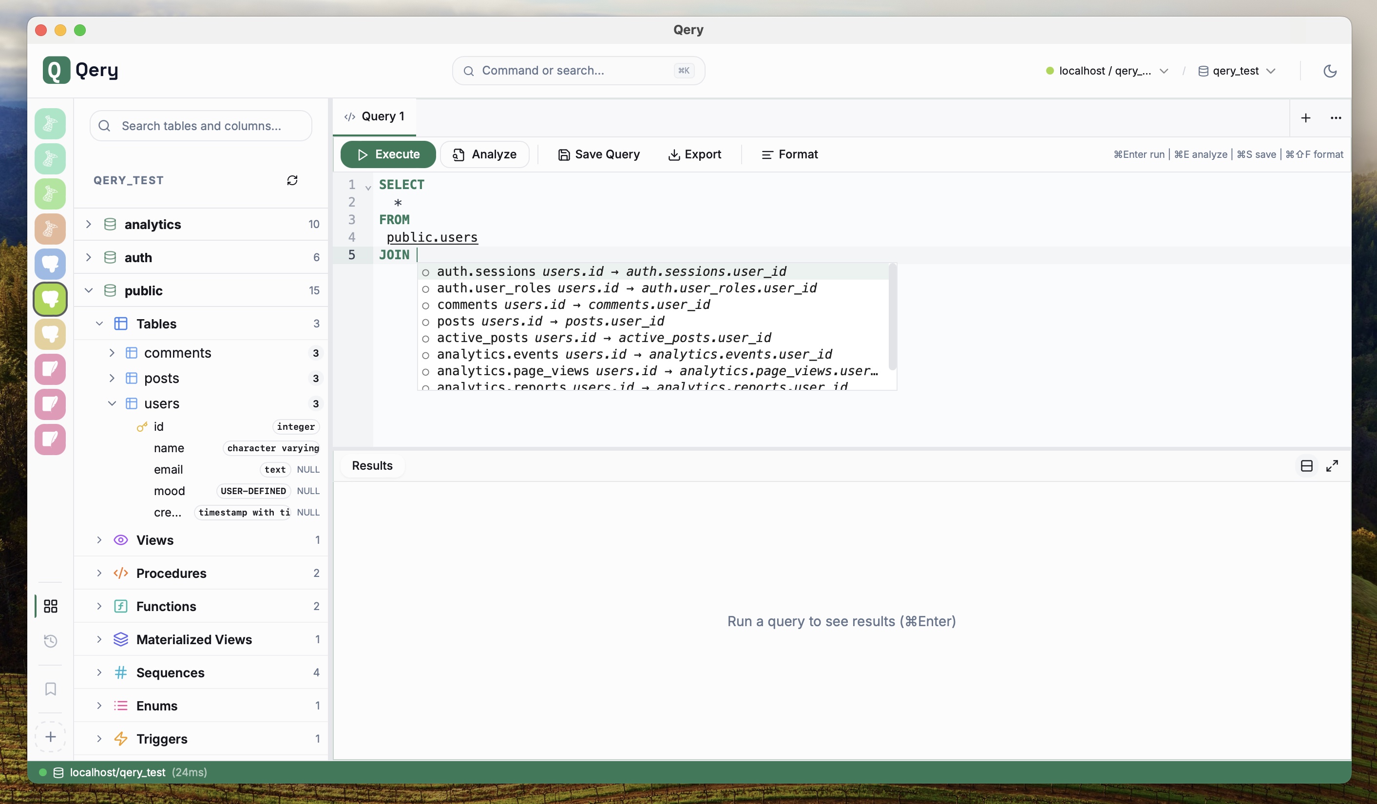 Ghost FK autocomplete